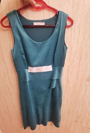 Gabbany Fashion qadın paltarı - Rəng: firuzə/teal - Model: qolsuz — 1