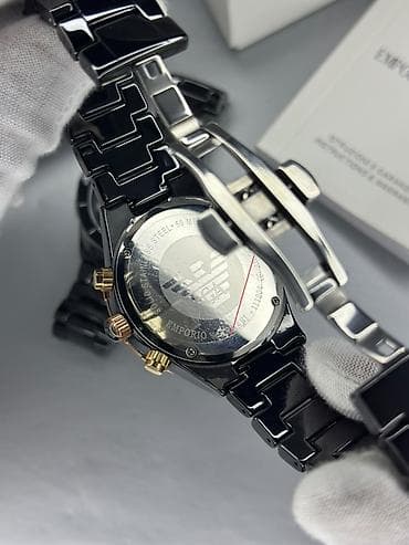 Emporio Armani Ceramica xronoqraf qol saatı - Korpus və qolbaq — 6