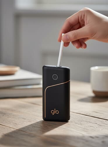 Glo, tütün qızdırma cihazı, bir dəfə istifadə olunub. öz qiymətindən