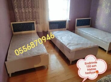 кровать кресло: Yeni, Təknəfərlik çarpayı, Bazalı, Matras ilə, Siyirməsiz, Azərbaycan — 5