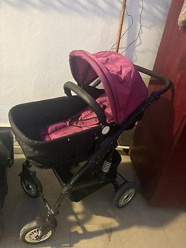 mattpear classic m plus: Uşaq arabası – transformasiya olunan model - Rəng: tünd çəhrayı — 1