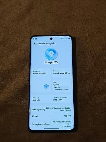 3g 4g modem: Honor X9b, 256 GB, rəng - Qara, Zəmanət, Barmaq izi, Simsiz şarj — 4
