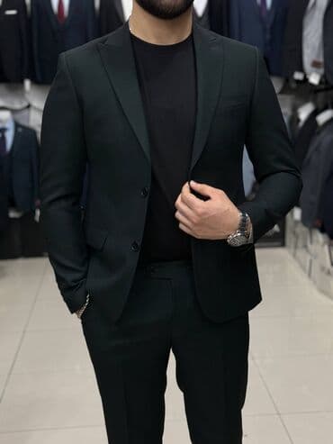 personaj geyimi: Kişi kostyum dəsti - Stil: Klassik, dar kəsim (slim fit) iki düyməli — 8