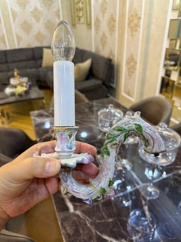 Qida məhsulları: Çılçıraq, 6 lampa, Farfor — 4