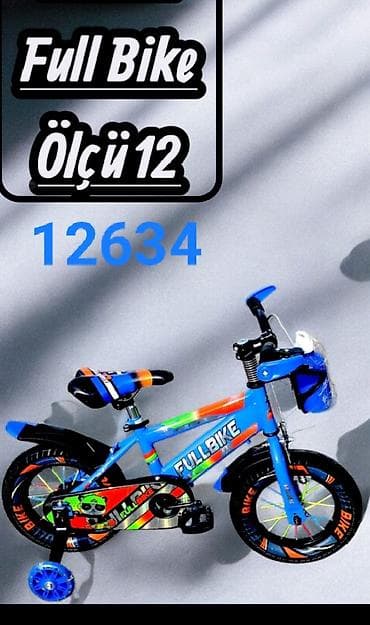 uşaq velsopedi: Yeni İki təkərli Uşaq velosipedi 12", sürətlərin sayı: 1, Ünvandan götürmə — 4