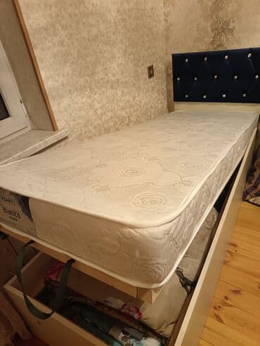 madera мебель: Односпальная кровать, С подъемным механизмом, С матрасом, С выдвижными ящиками — 3