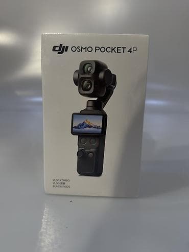 ev kamera: DJI Osmo Pocket 4P – Vlog Combo Kompakt, cibə sığan 3-oxlu — 1