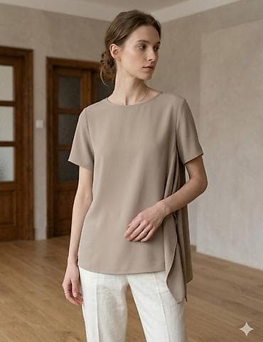 Şəxsi əşyalar: Qadın köynək və bluz kolleksiyası 1) Qırmızı sleeveless köynək - Ön — 4
