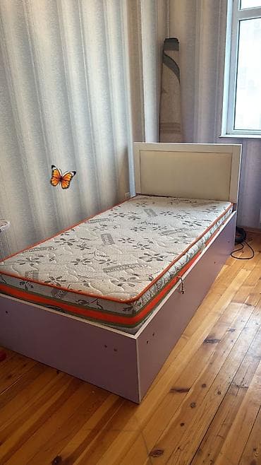 Təknəfərlik çarpayı, Bazalı, Matras ilə, Siyirməsiz lalafo.az -da Təknəfərlik çarpayı, Bazalı, Matras ilə, Siyirməsiz