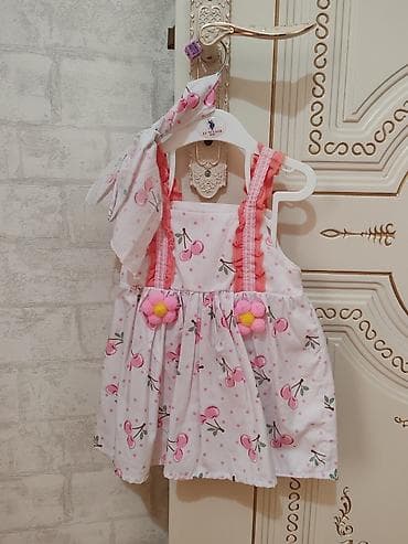 Детское платье, Повседневное, 9 - 12 мес.