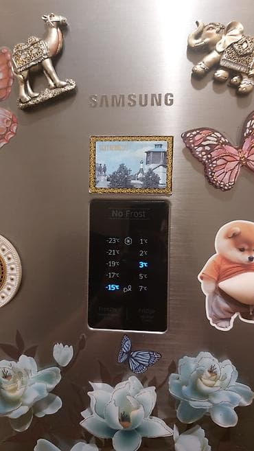 Б/у 2 двери Samsung Холодильник Продажа, цвет - Серебристый — 1