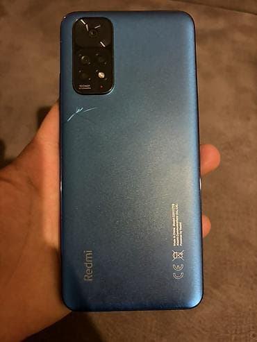 rəsmi not 11: Redmi Note 11, 128 GB, rəng - Mavi, Qırıq — 2