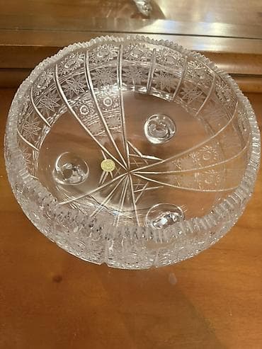 neman xrustal: Tom bohema, diametr 21 sm, 2 eded. Yenidir, karobkasizdi. Ikisi — 1