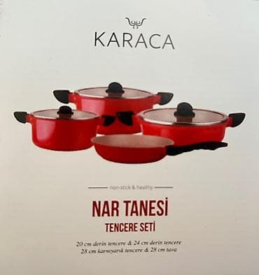 tava: Qazan, rəng - Qırmızı, Qranit, Karaca — 1