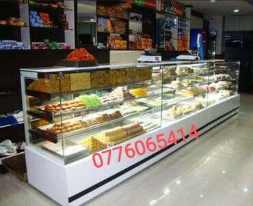 Şirniyat vitrinləri istənilən ölçüdə yığılması və satışı bir zəngə