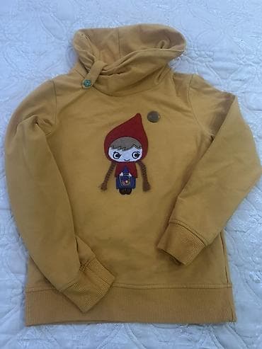 Koftalar, sviterlər: Uşaq üçün sarı rəngli kapüşonlu svitşot. - Brend: SOMEONE (etiketdə — 1