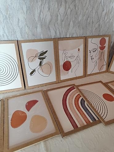 yeni il koftalari: Minimalist divar posteri – xətt sənəti kolleksiyası, sifariş üçün zəng — 5