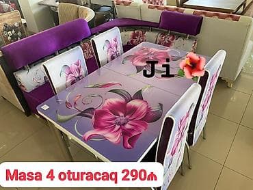Mətbəx üçün, Açılmayan, 4 stul
