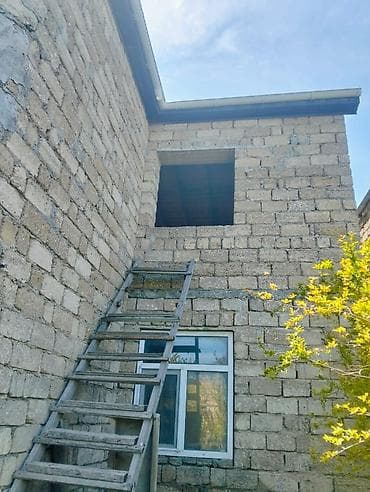təmirsiz ev: Satılır: iki mərtəbəli yarıtikili fərdi yaşayış evi - Layihə: ön — 7
