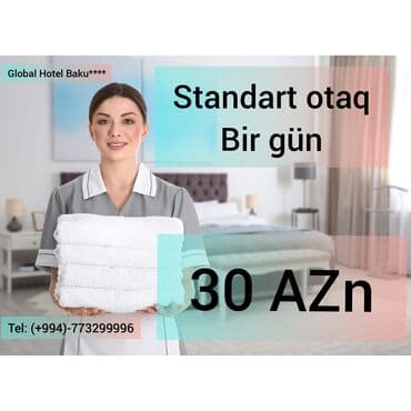 adres: Global Hotel Baku**** Bir gün 20 azn Ekonom o: 20 azn — 3
