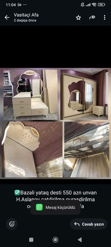 ikinci el azerbaycan: İkinəfərlik çarpayı, İşlənmiş — 1