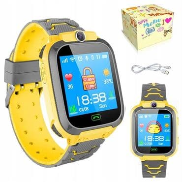 smart telefonlar: Yeni, Smart saat, Sim kart, rəng - Sarı — 3