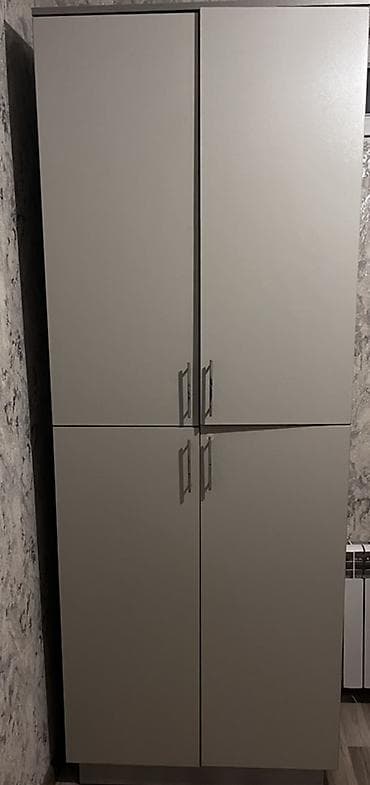 Dolablar: İşlənmiş, 4 qapılı, Boz, Açılan, Düz dolab — 1