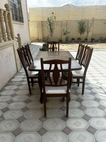 стул: Qonaq otağı üçün, İşlənmiş, 6 stul — 3