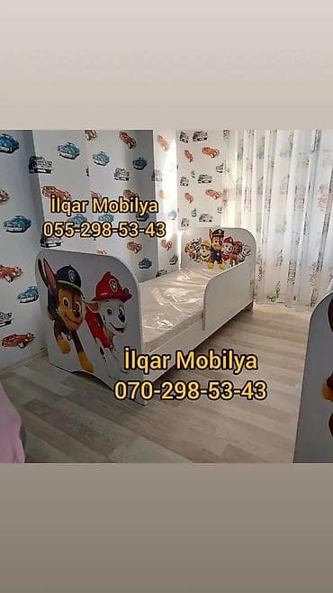 ucuz krafat: Oğlan və qız üçün, Yeni, Çarpayı, Bazasız, Matrassız, Siyirməsiz — 8