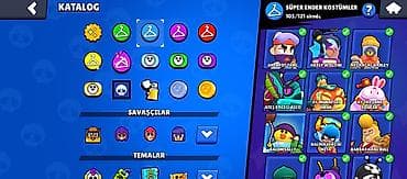 qizil gumus: Brawl Stars oyun hesabı - Kupa: 52,118 - Savaşçılar: 100/101 - — 4