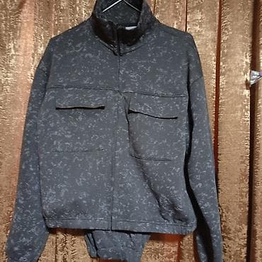 dəst kostyum: Qara-boz rəngli idman kostyumu (jaket + şalvar) - Rəng/naxış: tünd — 4