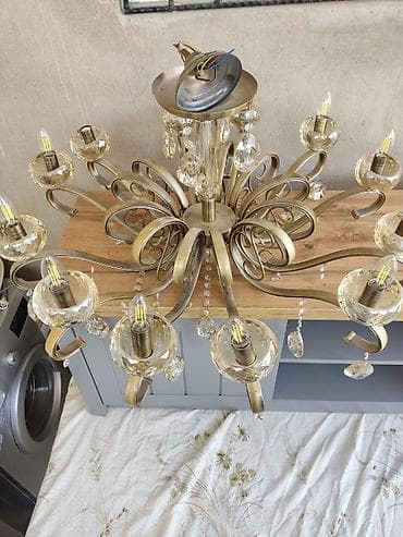 lyustrlar: Çılçıraq, 10 və daha çox lampa, Metal — 3
