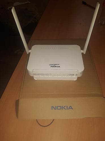 boks tv: Nokia Wi‑Fi router/modem - Brend: Nokia - Rəng: ağ - İki ədəd xarici — 1