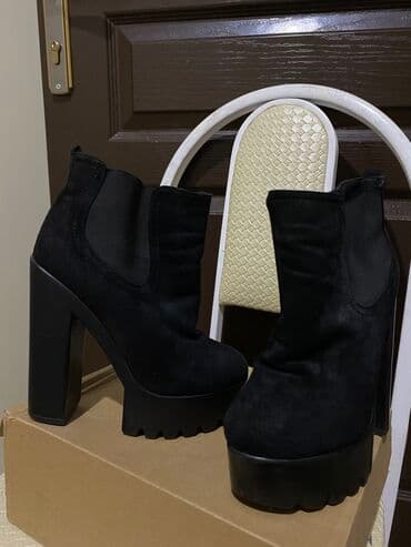 qara mokasinlər: Ölçü: 37, rəng - Qara, İşlənmiş — 3