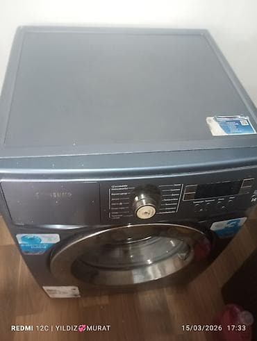 Sifarişlə əl işləri: Samsung paltaryuyan maşın – ön yükləməli, metalik boz rəng. - — 1