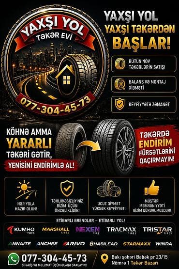 engine: Yaxşı Yol Təkər Evi – hər növ təkərlərin satışı, balans və montaj — 1