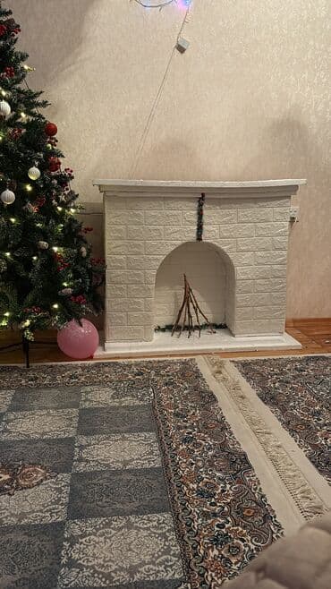 биокамин для дома: Dekorativ süni kamin (yeni il və bayram bəzəyi üçün). - Material — 2