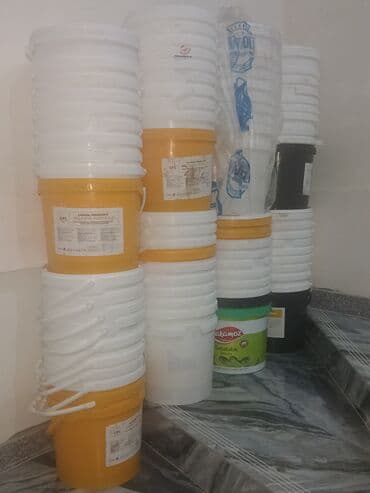 Кольца: Plastik vedrə və qapqaq dəstləri. Hər biri təmizdir. 2.50 azn — 3