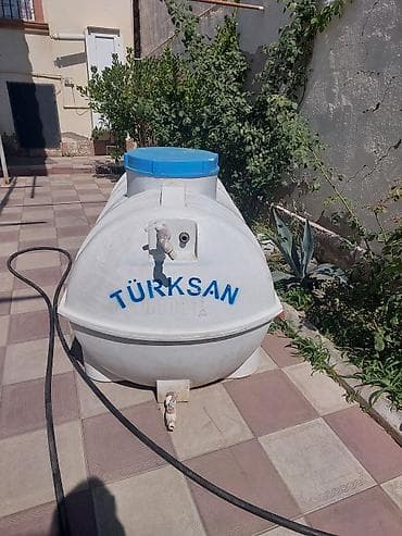 Ev və bağ: TÜRKSAN su çəni – 1000 litr - Həcm: 1000 L (korpus üzərində qeyd — 6