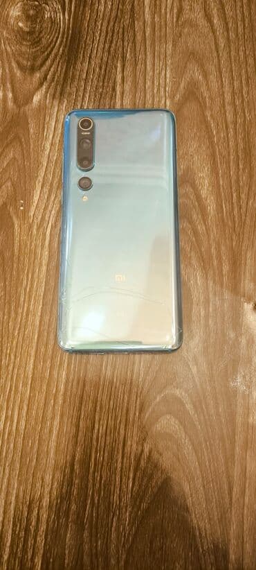 экран на телефон fly: Xiaomi Mi 10 5G, rəng - Yaşıl, 
 Qırıq — 3