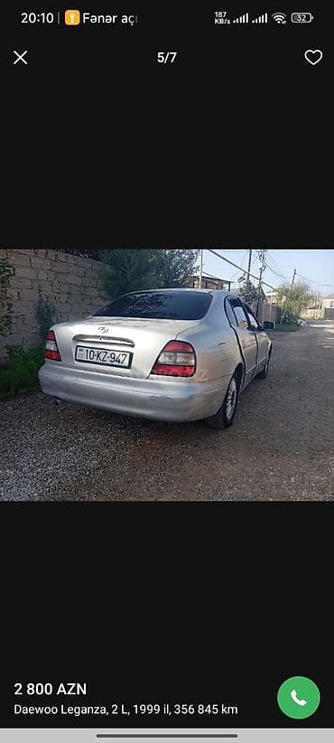 vaz lada 21011: Daewoo Leganza: 2 l | 1999 il Sedan — 4