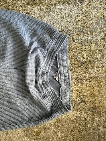 beli: İki hissəli ev geyimi dəsti - Rəng: açıq boz - Material: yumşaq — 2