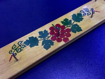 Quruducular: Əl ilə milli üslubda hazırlanmış taxta asqı — 4