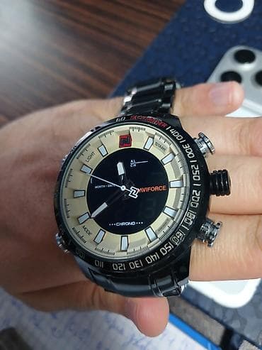 pagani design: İşlənmiş, Qol saatı, NaviForce, rəng - Qara — 1
