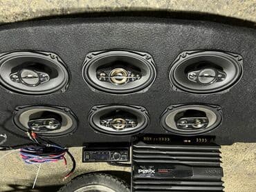 Hyundai: Avtomobil üçün tam audio paketi Tərkib: - Arxa polka üzərində 6 ədəd — 7