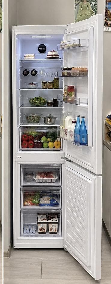 freezer aparat: İşlənmiş 2 qapılı Beko Soyuducu Satılır, rəng - Ağ — 2