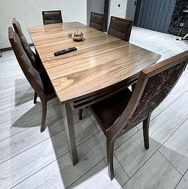 stollar instagram: Açılan, Dördbucaq masa, 6 stul — 2