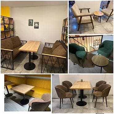 Kafe,restoran, cay evi, cofee shop uchun divan masa kreslo destleri
