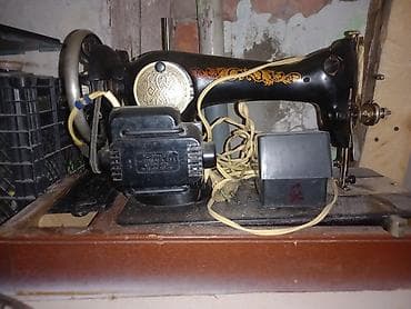 ev masin: Elektrik tikiş maşını – retro model, qutu və pedalla - Korpus — 3