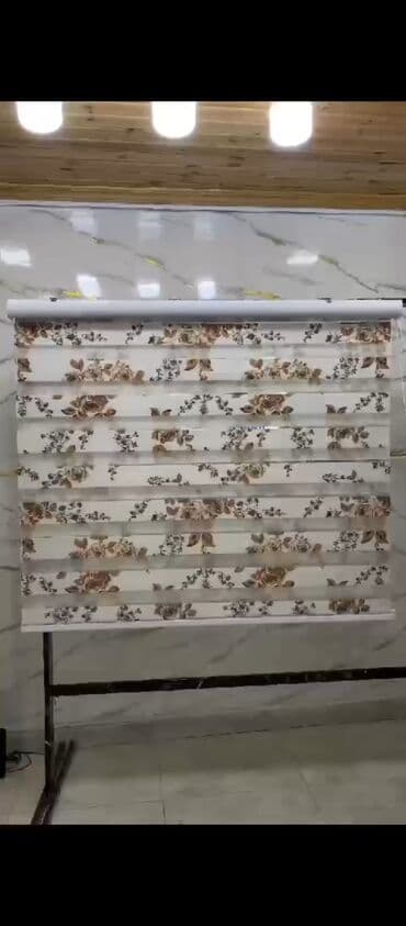 Pərdə və tüllər: Fərqli naxışlarda təqdim olunan zebra pərdələr evinizə və ya ofisinizə — 11